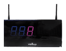 VM2100R — Glavna jedinica s jednim numeričkim zaslonom koja povezuje gumbe i dojavljivače.